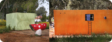 מימין: צלפון, 2007 ומשמאל: פרדם חנה-כרכור, 2008