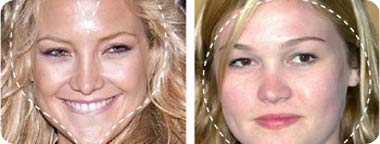 דוגמא לפני לב ולפנים עגולות.