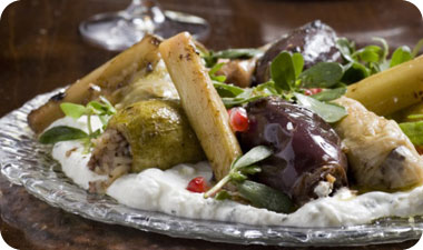 ירקות השוק ממולאים בבשר טלה ואורז בסמטי