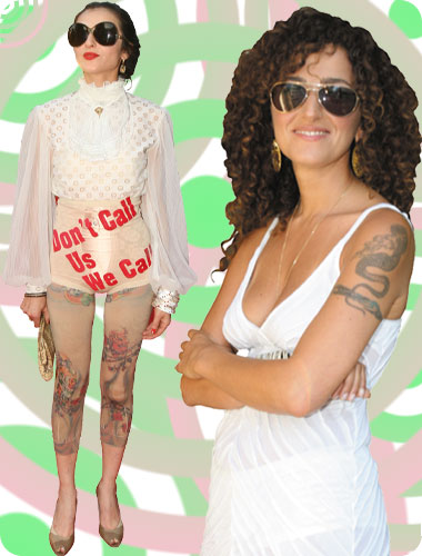 מימין: דורין אטיאס - האישה והתלתלים, משמאל: ליאת אשורי. בחורה עם סגנון