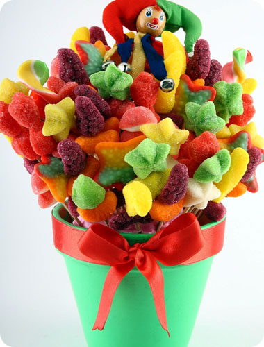 זר ממתקים של חברת Candy Fashion