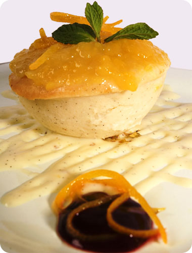 פינאלה של קרם ברולה אספרסו עם שערות חלווה