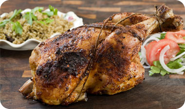 עוף ממולא בפריקי 