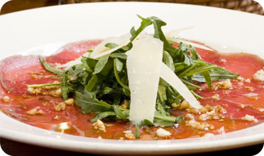 קרפצ'ו פילה בקר (צילום: בועז לביא)