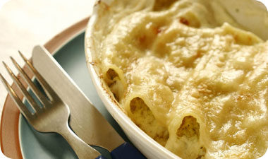 קנלוני זוקיני וגבינת עזים 