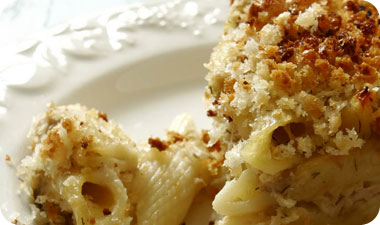 מאפה פסטה, טונה וגבינה 