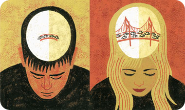 המוח הגברי נוטה לקלוט פחות פרטים חושיים מאשר המוח הנשי